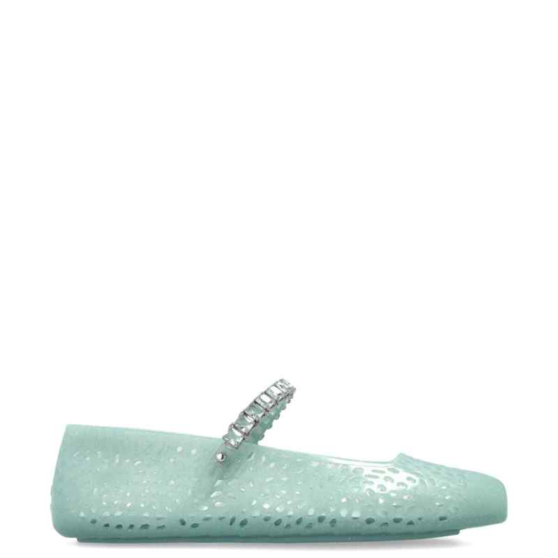 190189731-fw26-jimmychoo-thejellyntxlightverdesilver JIMMY CHOO Flat shoes GREEN