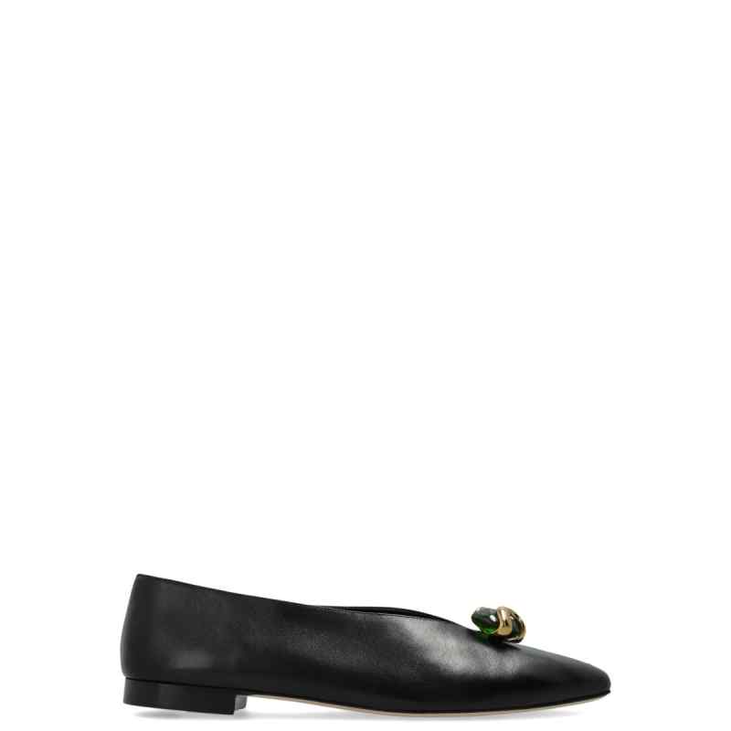 190194034-fw26-jimmychoo-margotflatepfblackclover JIMMY CHOO Flat shoes BLACK