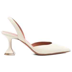 Amina Muaddi With Heel WHITE