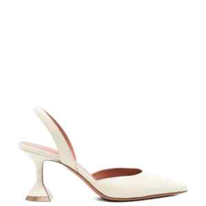 Amina Muaddi With Heel WHITE