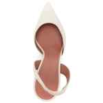Amina Muaddi With Heel WHITE
