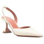Amina Muaddi With Heel WHITE