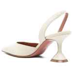 Amina Muaddi With Heel WHITE