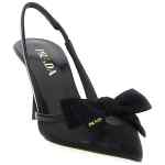 Prada Mesh Slingback With Bow
