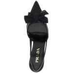 Prada Mesh Slingback With Bow