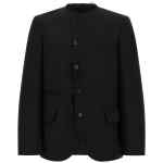 Comme Des Garcons Black Raw Cut Hem Blazer