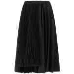 Comme Des Garcons Black Asymmetrical Pleated Skirt