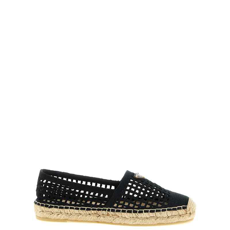 Prada Crochet Knitted Espadrilles
