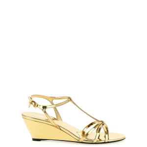 Prada Laminated Leather Sandals
