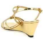 Prada Laminated Leather Sandals
