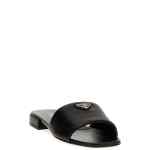 Prada Logo Leather Sandals