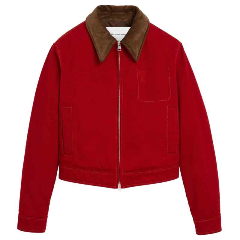 200024141-fw26-amiparis-fjk920de0132a186 AMI PARIS Jacket RED