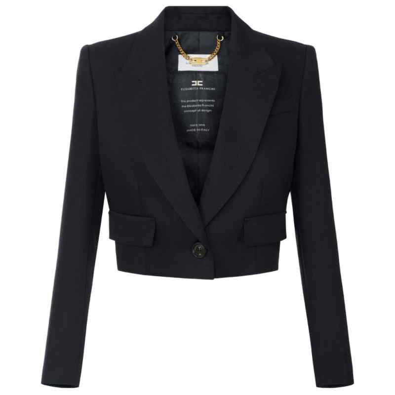 Elisabetta Franchi Jackets BLACK