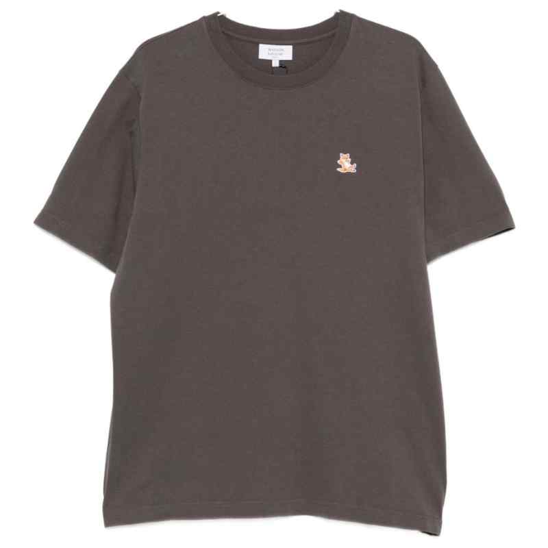 200025692-fw26-maisonkitsune-mrmjt37kj70250438 Maison Kitsuné MAISON KITSUNE' T-shirts and Polos DARK GREY