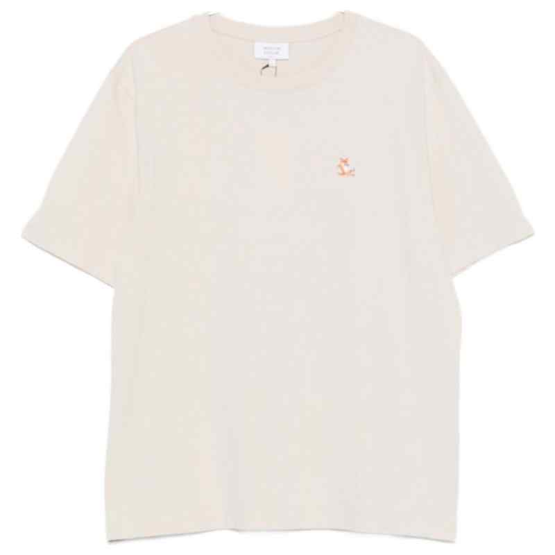 200025698-fw26-maisonkitsune-mrmjt37kj70250548 Maison Kitsuné MAISON KITSUNE' T-shirts and Polos BEIGE