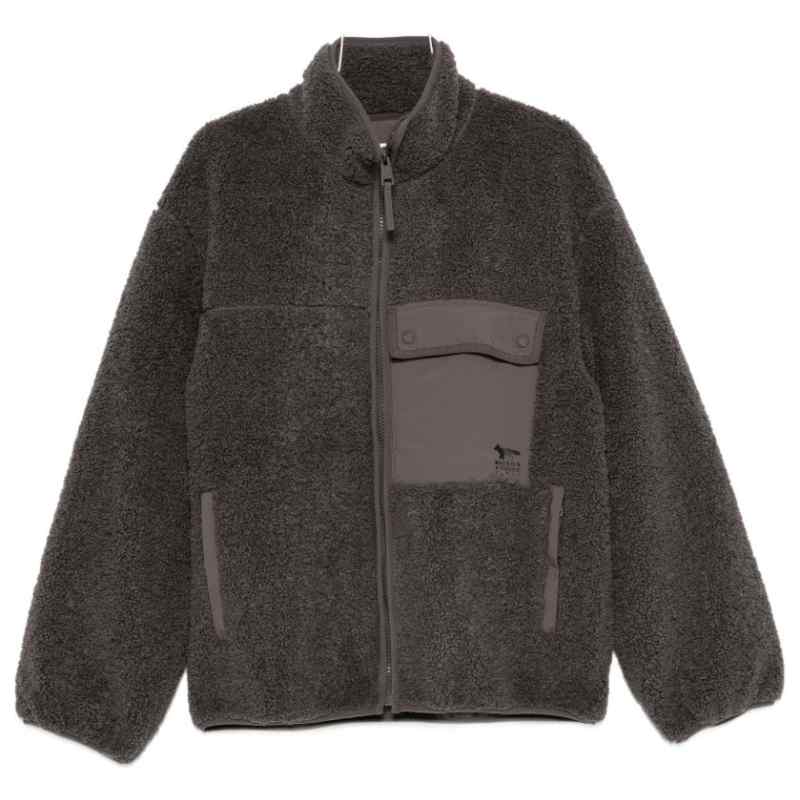 200025704-fw26-maisonkitsune-mrmwv11wm20460438 Maison Kitsuné MAISON KITSUNE' Jacket DARK GREY