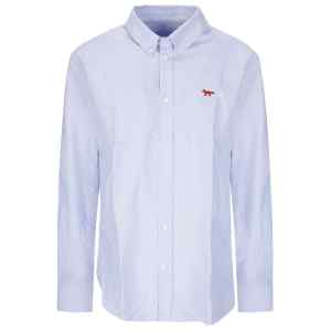 Maison Kitsuné MAISON KITSUNE' Shirts LIGHT BLUE