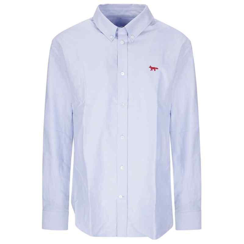 200025743-fw26-maisonkitsune-qm00425wc50620434 Maison Kitsuné MAISON KITSUNE' Shirts LIGHT BLUE