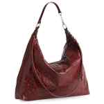 Balenciaga Crinkled Leather Top Zip Bag