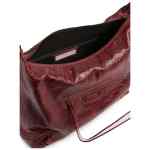 Balenciaga Crinkled Leather Top Zip Bag