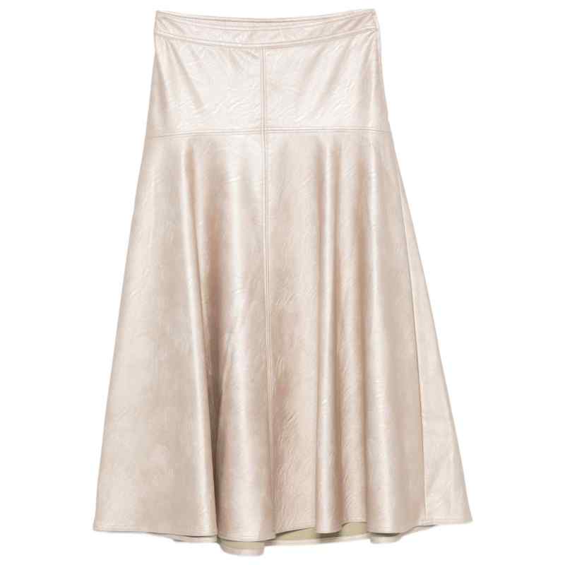 200028426-fw26-fortefortemain-15312myskirtplatino Forte Forte Skirts SILVER