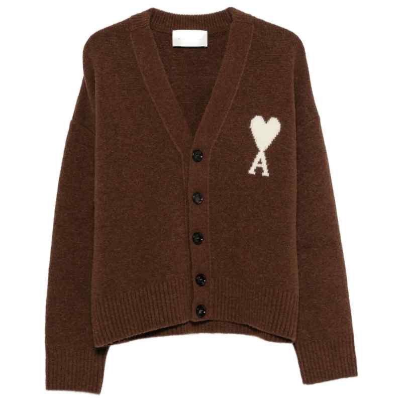 AMI PARIS Sweaters BROWN