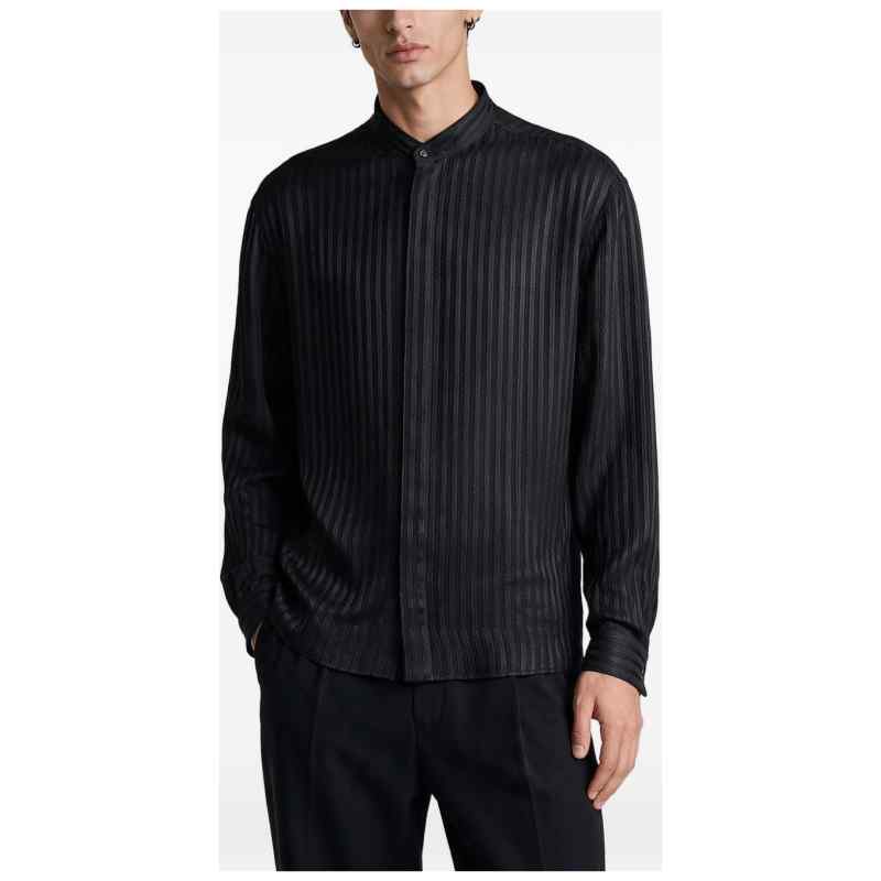 200030532-fw26-giorgioarmani-gm004633te23537uc001 GIORGIO ARMANI Shirts BLACK