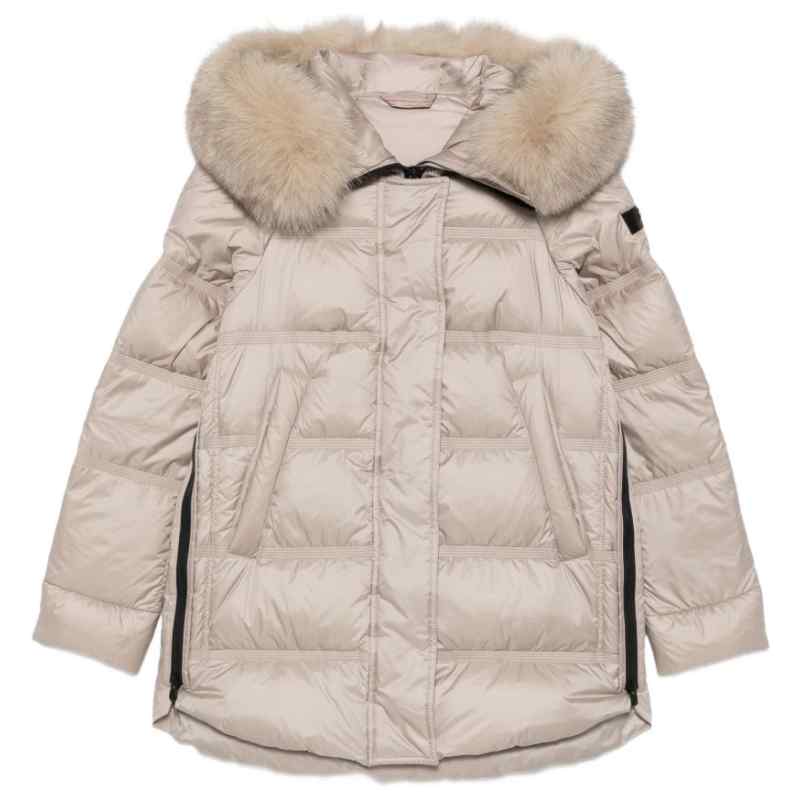 Peuterey Fur-Trim Hooded Quilted Jacket