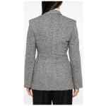 Emporio Armani Tweed Double-Breasted Blazer Jacket