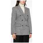 Emporio Armani Tweed Double-Breasted Blazer Jacket