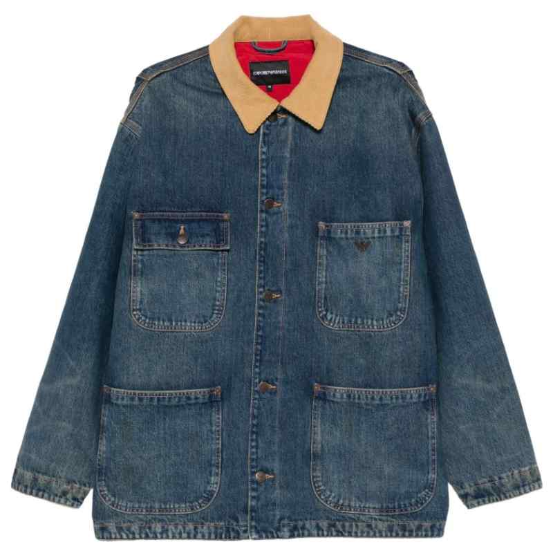 Emporio Armani Jackets NAVY