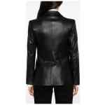 Emporio Armani Leather Blazer Jacket