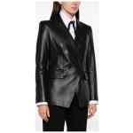 Emporio Armani Leather Blazer Jacket