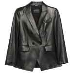 Emporio Armani Leather Blazer Jacket