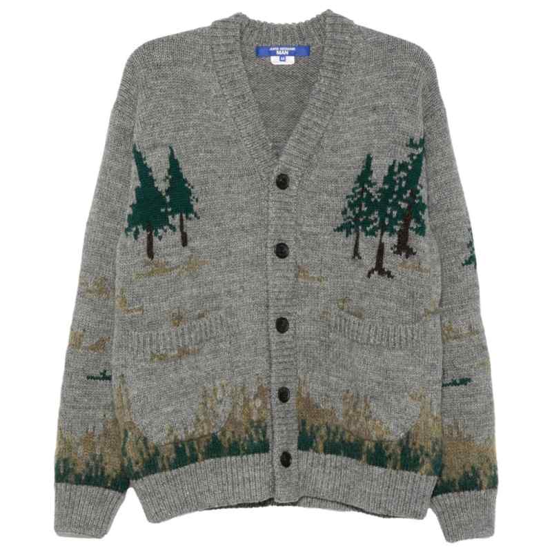 200034238-fw26-junyawatanabe-wrn0060511 Junya Watanabe Intarsia Knit Cardigan