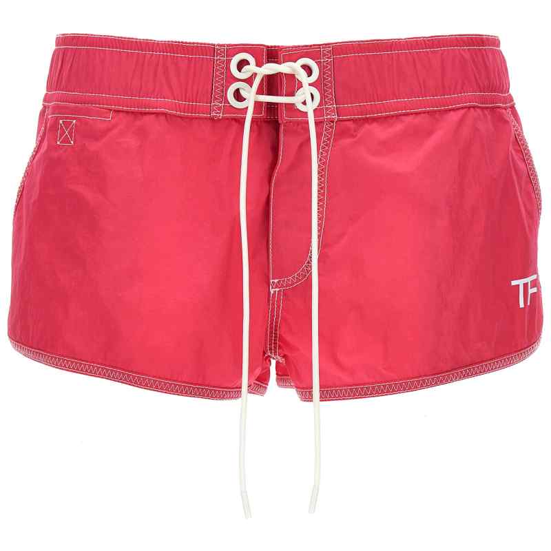 20230422024616833_E54-tom_20ford-SH0045FAX1027DP123_1_M1 Tom Ford Logo Nylon Shorts