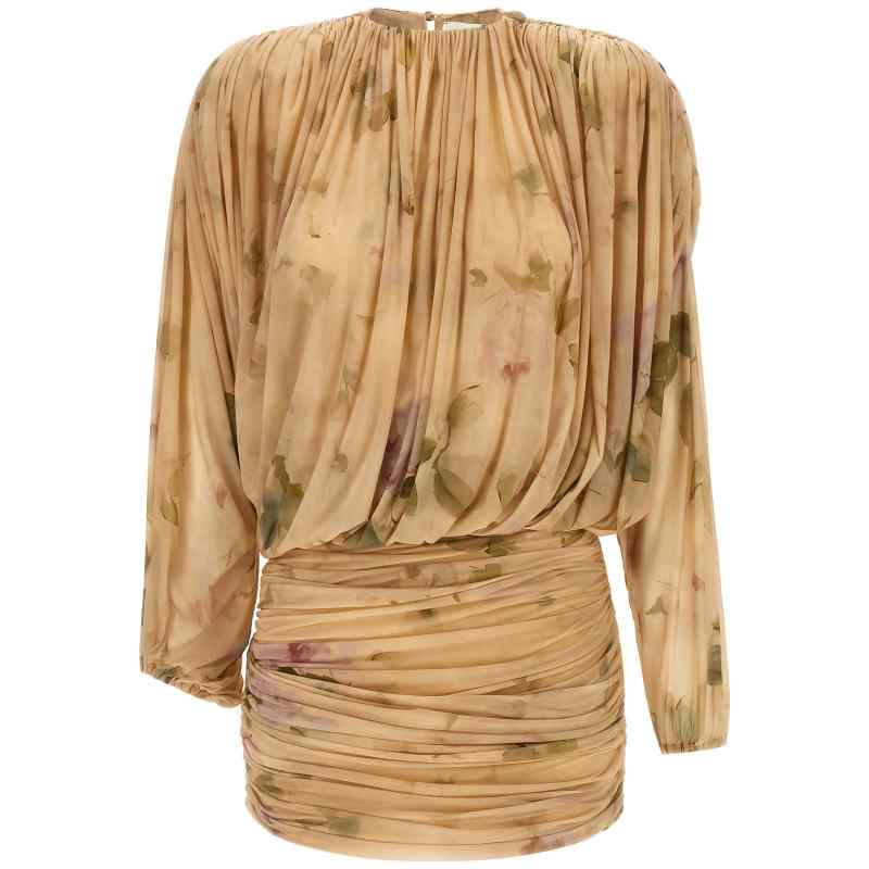 202926BEIGE_01_M_2026-08-26T09-18-15.872Z Magda Butrym Dress 07 Dress Printed With Drapes