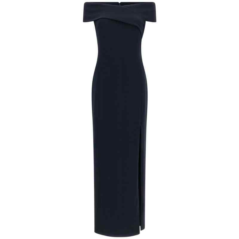 253P13931002_01_M_2026-08-21T08-36-47.72Z Lauren Ralph Lauren Long Dress With Crossed Neckline