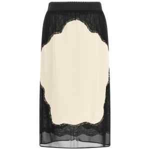 The Attico Lace Insert Skirt