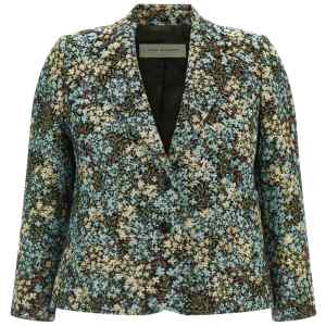 Dries Van Noten Bamis Floral Jacquard Blazer