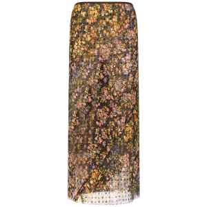 Dries Van Noten Floral Sati Skirt
