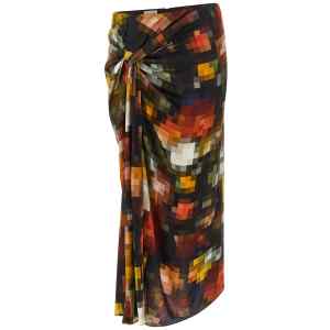 Dries Van Noten Suma Bis Draped Skirt