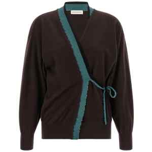 Dries Van Noten Toma Sweater With Crossed Closure