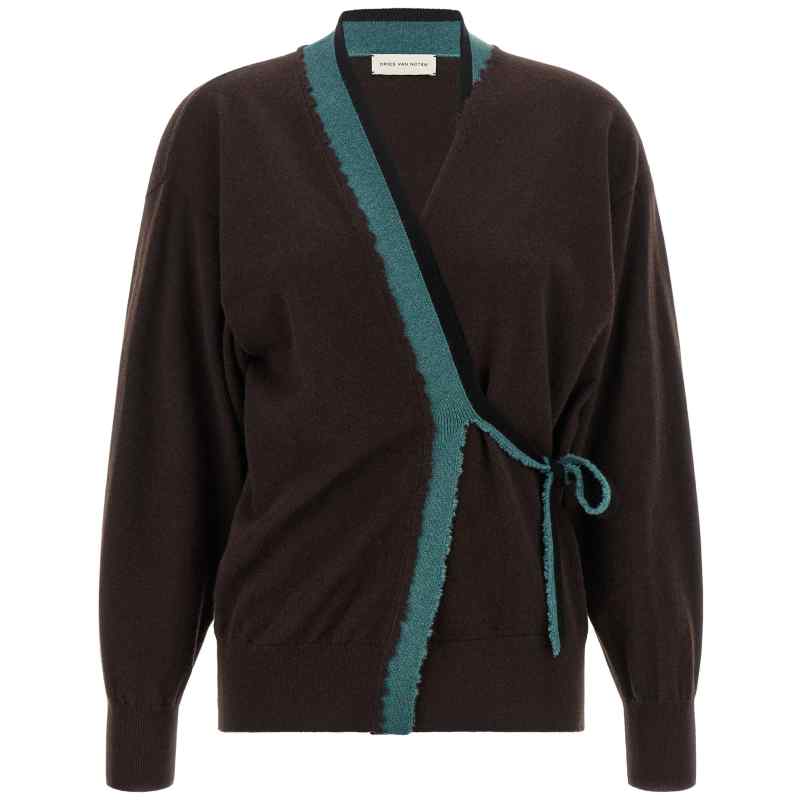 Dries Van Noten Toma Sweater With Crossed Closure