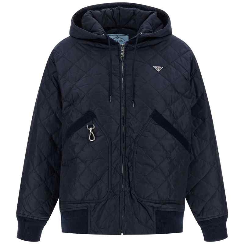 Prada Quilted Hooded Jacket