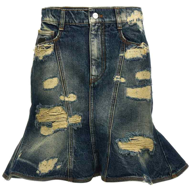 2F4RSK002D15491_01_M_2024-12-11T08-58-18.544Z Marc Jacobs The Rip And Repair Straight Jean Skirt