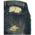 Marc Jacobs The Rip And Repair Straight Jean Skirt