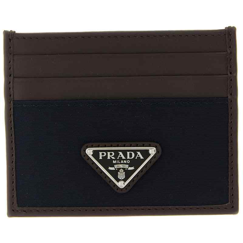 Prada Nylon Leather Cardholder