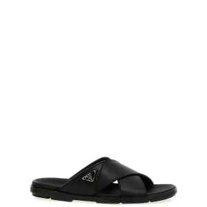 Prada Logo Sandals