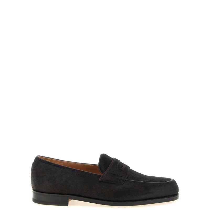 John Lobb Lopez Bristle Hide Loafers